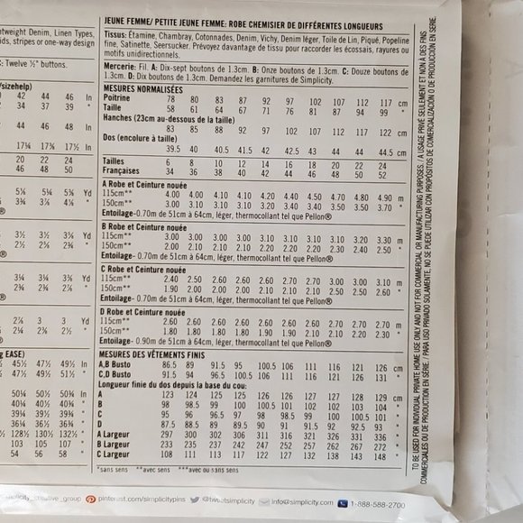Simplicity Misses Miss Shirt Dress Sewing Pattern - Picture 6 of 10